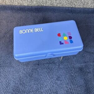 Vtg~Caboodles/Bonne Bell Periwinkle 2-Tiered Make-up/Jewelry Case~1990s